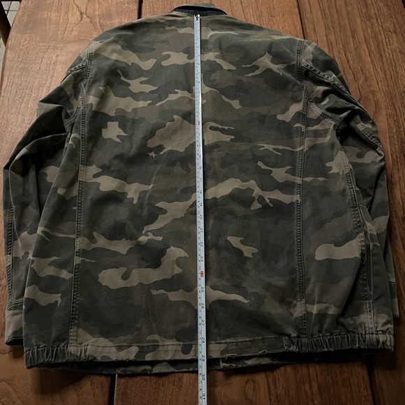 SER.O.YA Jacket Mens Medium Green Camo Military Field Coat Made In Italy SR103 - Picture 6 of 11